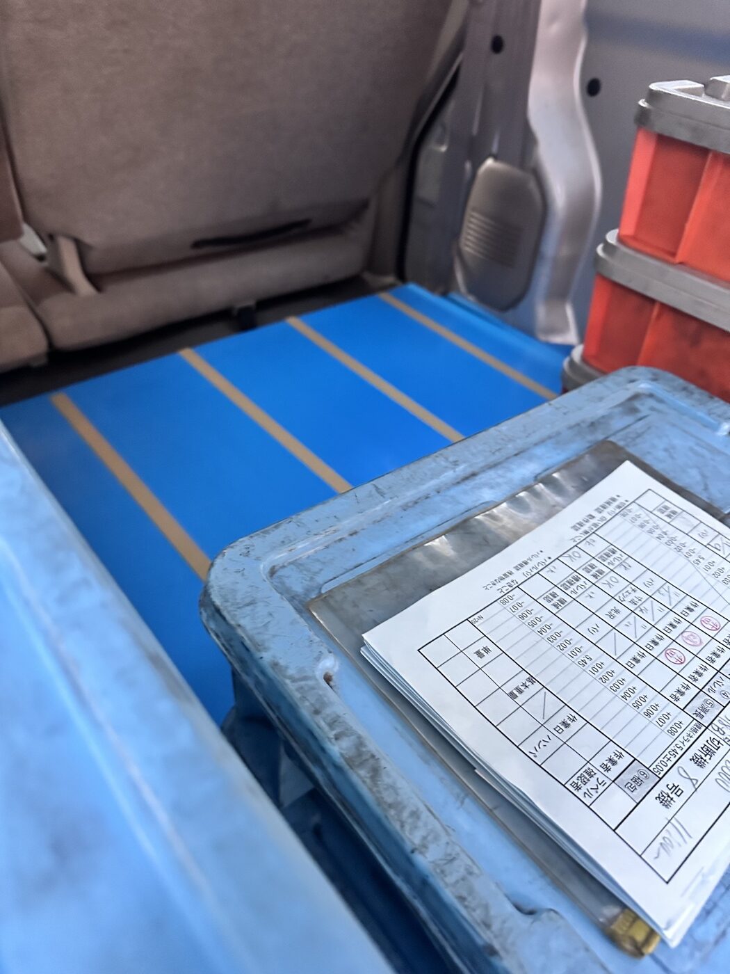 改良した荷台の様子