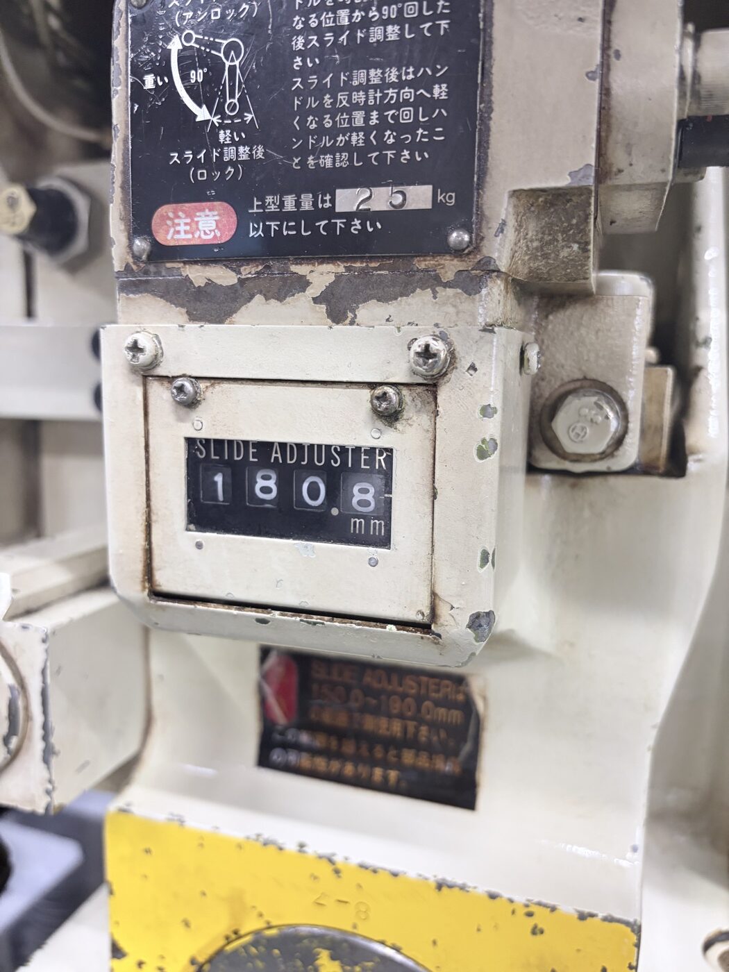 色分けしていない数字表示